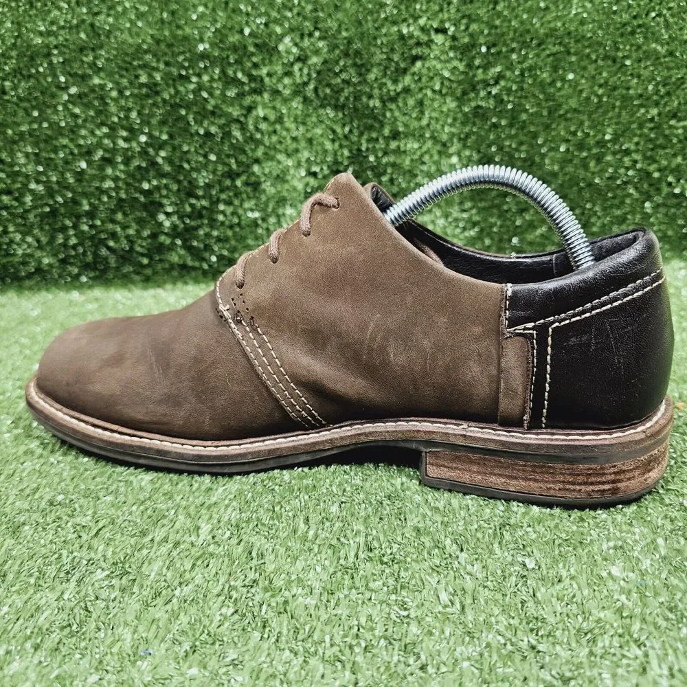 Naot Chief Walnut Brown Leather‎ Oxford Casual Shoes Mens Size EU 41 US 8